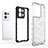 Silicone Transparent Frame Case Cover 360 Degrees AM2 for Oppo Reno8 5G