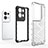 Silicone Transparent Frame Case Cover 360 Degrees AM2 for Oppo Reno8 Pro 5G