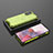 Silicone Transparent Frame Case Cover 360 Degrees AM2 for Samsung Galaxy S20 5G Green