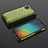 Silicone Transparent Frame Case Cover 360 Degrees AM2 for Xiaomi Redmi 9C Green