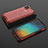 Silicone Transparent Frame Case Cover 360 Degrees AM2 for Xiaomi Redmi 9C Red