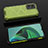 Silicone Transparent Frame Case Cover 360 Degrees AM2 for Xiaomi Redmi Note 11E 5G Green