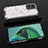 Silicone Transparent Frame Case Cover 360 Degrees AM2 for Xiaomi Redmi Note 11E 5G White