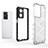 Silicone Transparent Frame Case Cover 360 Degrees AM3 for Oppo A57 4G