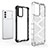 Silicone Transparent Frame Case Cover 360 Degrees AM3 for Oppo K9 Pro 5G