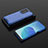 Silicone Transparent Frame Case Cover 360 Degrees AM3 for Oppo Reno6 Pro 5G Blue