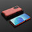 Silicone Transparent Frame Case Cover 360 Degrees AM3 for Oppo Reno6 Pro 5G India Red