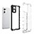 Silicone Transparent Frame Case Cover 360 Degrees AM3 for Oppo Reno7 SE 5G