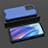 Silicone Transparent Frame Case Cover 360 Degrees AM3 for Oppo Reno7 SE 5G Blue