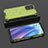 Silicone Transparent Frame Case Cover 360 Degrees AM3 for Oppo Reno7 SE 5G Green