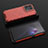 Silicone Transparent Frame Case Cover 360 Degrees AM3 for Oppo Reno8 5G Red