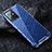 Silicone Transparent Frame Case Cover 360 Degrees AM4 for Vivo T1 5G India Blue