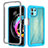 Silicone Transparent Frame Case Cover 360 Degrees for Motorola Moto Edge 20 Lite 5G