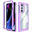 Silicone Transparent Frame Case Cover 360 Degrees for Motorola Moto Edge Plus (2022) 5G