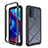 Silicone Transparent Frame Case Cover 360 Degrees for Motorola Moto G Pure Black