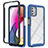 Silicone Transparent Frame Case Cover 360 Degrees for Motorola Moto G Stylus (2021)