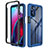 Silicone Transparent Frame Case Cover 360 Degrees for Motorola Moto G Stylus (2022) 4G