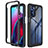 Silicone Transparent Frame Case Cover 360 Degrees for Motorola Moto G Stylus (2022) 4G Black