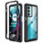 Silicone Transparent Frame Case Cover 360 Degrees for Motorola Moto G200 5G Black