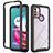 Silicone Transparent Frame Case Cover 360 Degrees for Motorola Moto G30