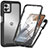 Silicone Transparent Frame Case Cover 360 Degrees for Motorola Moto G32 Black