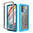 Silicone Transparent Frame Case Cover 360 Degrees for Motorola Moto G40 Fusion
