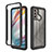 Silicone Transparent Frame Case Cover 360 Degrees for Motorola Moto G40 Fusion Black