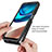 Silicone Transparent Frame Case Cover 360 Degrees for Motorola Moto G42