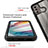 Silicone Transparent Frame Case Cover 360 Degrees for Motorola Moto G60