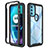 Silicone Transparent Frame Case Cover 360 Degrees for Motorola Moto G71 5G