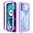 Silicone Transparent Frame Case Cover 360 Degrees for Motorola Moto G71 5G