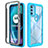 Silicone Transparent Frame Case Cover 360 Degrees for Motorola Moto G71 5G