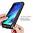 Silicone Transparent Frame Case Cover 360 Degrees for Motorola Moto One Fusion