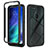 Silicone Transparent Frame Case Cover 360 Degrees for Motorola Moto One Fusion