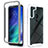 Silicone Transparent Frame Case Cover 360 Degrees for Motorola Moto One Fusion