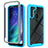Silicone Transparent Frame Case Cover 360 Degrees for Motorola Moto One Fusion
