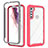 Silicone Transparent Frame Case Cover 360 Degrees for Motorola Moto One Fusion Plus