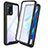 Silicone Transparent Frame Case Cover 360 Degrees for Oppo A95 4G Black