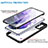 Silicone Transparent Frame Case Cover 360 Degrees for Samsung Galaxy S21 5G