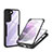 Silicone Transparent Frame Case Cover 360 Degrees for Samsung Galaxy S22 Plus 5G