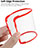 Silicone Transparent Frame Case Cover 360 Degrees for Samsung Galaxy S23 5G