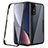 Silicone Transparent Frame Case Cover 360 Degrees for Xiaomi Mi 12 5G Black