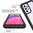 Silicone Transparent Frame Case Cover 360 Degrees JX1 for Samsung Galaxy A33 5G