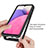 Silicone Transparent Frame Case Cover 360 Degrees JX1 for Samsung Galaxy A33 5G
