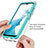 Silicone Transparent Frame Case Cover 360 Degrees JX2 for Samsung Galaxy A23 4G