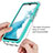 Silicone Transparent Frame Case Cover 360 Degrees JX2 for Samsung Galaxy A23 5G