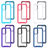 Silicone Transparent Frame Case Cover 360 Degrees JX2 for Samsung Galaxy A52 4G