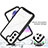 Silicone Transparent Frame Case Cover 360 Degrees M01 for Samsung Galaxy S21 Plus 5G