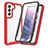 Silicone Transparent Frame Case Cover 360 Degrees M01 for Samsung Galaxy S22 5G