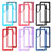 Silicone Transparent Frame Case Cover 360 Degrees M02 for Samsung Galaxy S22 Ultra 5G